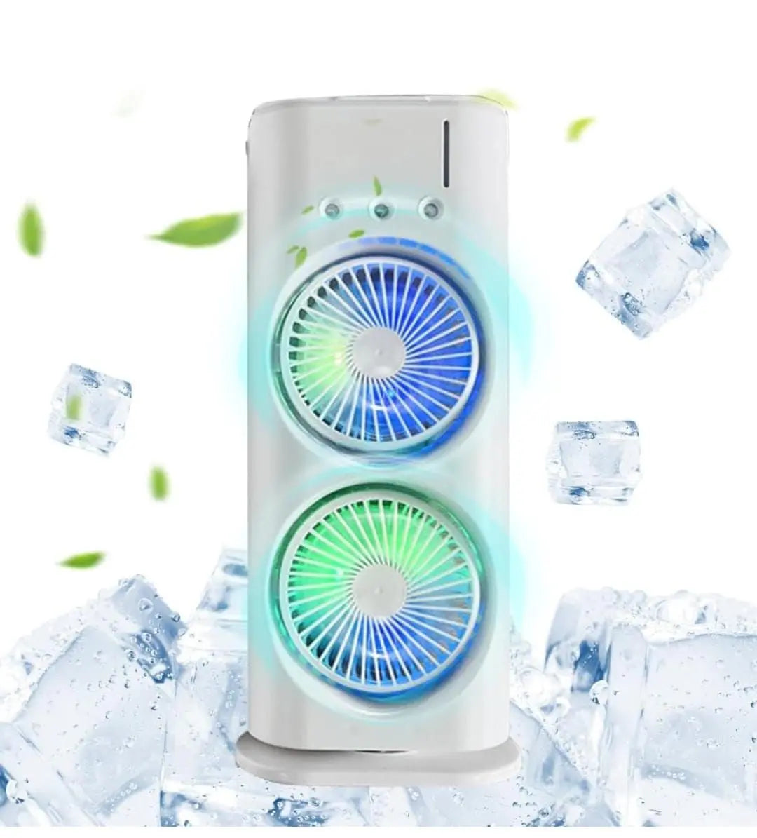 Mini Ventilador e Humidificador Portátil 2 Fans - WHFS03