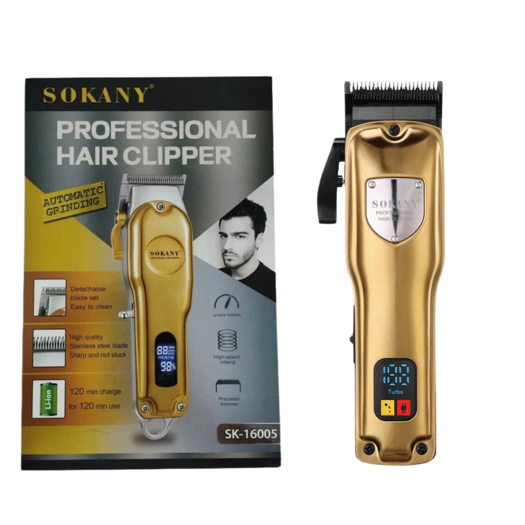 Máquina de Cortar Cabelo Profissional 5W Dourada  - SK16005