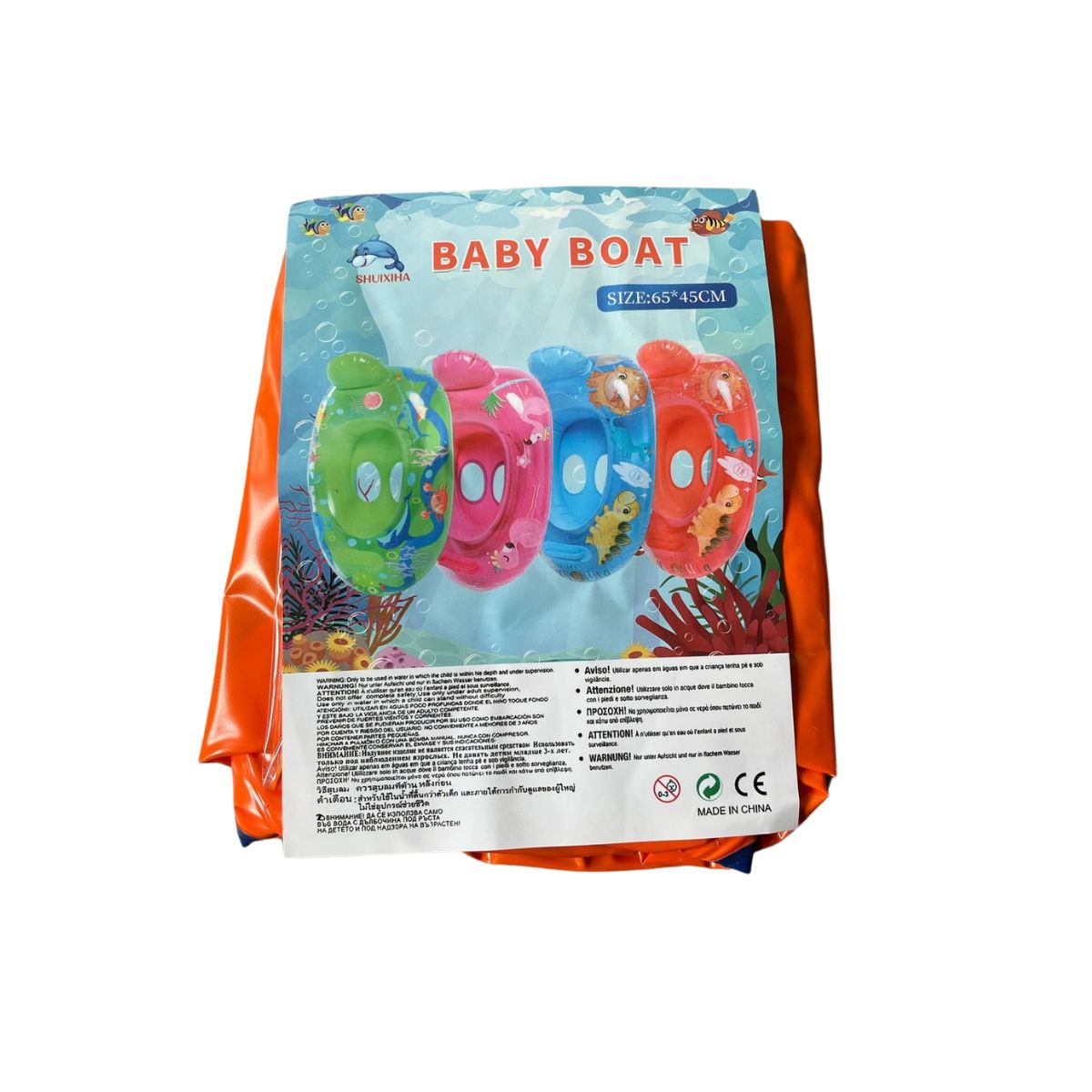 Boia Inflável Infantil Baby Boat 65x45 - PT058